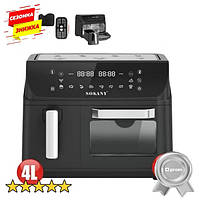 Аерофритюрниця Sokany SK-10060 з 2 чашами для швидкого приготування різноманітних страв