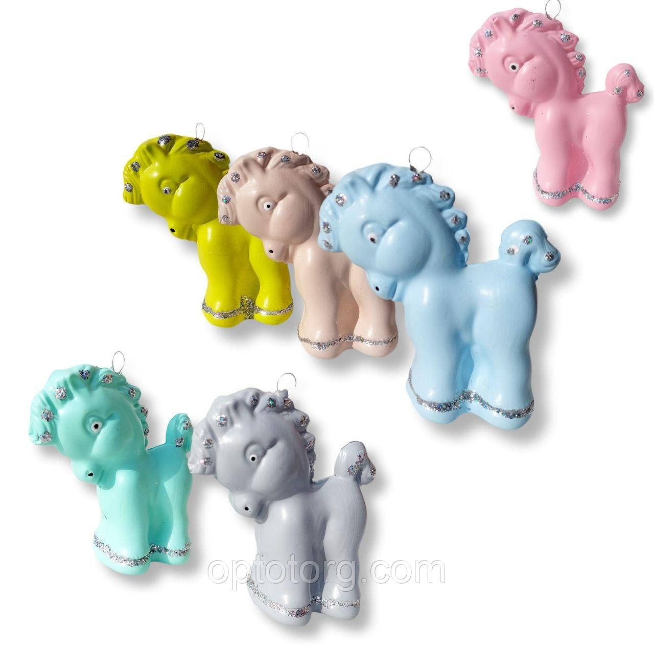 Новорічні іграшки символ 2026 року Коня, фото 1