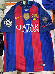 Футболка Чоловіча форма Неймар 11 Мессі 10 Барселона 2016-2017 Neymar JR Nike Barcelona Ретро