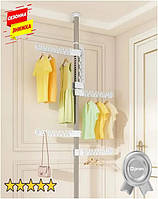 Вешалка-сушилка для одежды от пола до потолка 4 AmmuNation вертикальная, телескопическая, регулируемая