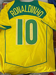 Футболка чоловіча Роналдиньйо Збірна Бразилія Ronaldinho 10 JR Brazil