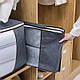 Органайзер для одягу, постільної білизни бамбук (сірий), фото 3