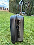 Валіза дорожня на 4х колесах МАЛА (ручна поклажа) 54x37x20см 38л WINGS TR058 S ЧОРНА, фото 2