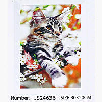 Алмазна мозаїка JS 24636 (50) "TK Group", "Тварини", 30х20 в коробці