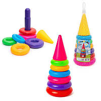 Пірамидка №1 25см. 6 колец арт.017