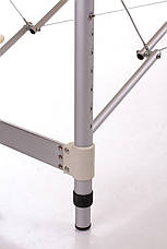 Портативний масажний стіл (кушетка) Alfa Aluminium Light 2-сегментний з алюмінієвим каркасом, ширина 60 см, фото 5