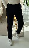 Чорні теплі жіночі вельветові штани МОМ на флісі, фото 8