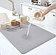 Супер поглинаючий килимок нековзний для сушіння посуду суперабсорбуючий 29*39см Сірий, фото 4