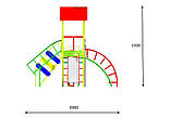 Дитячий ігровий комплекс Двійка лаз 1500, фото 5