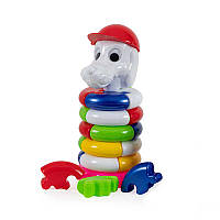 Дитяча іграшка "Піраміда Пазл (качечка дівчинка)" 1801 (14) "BAMSIC"