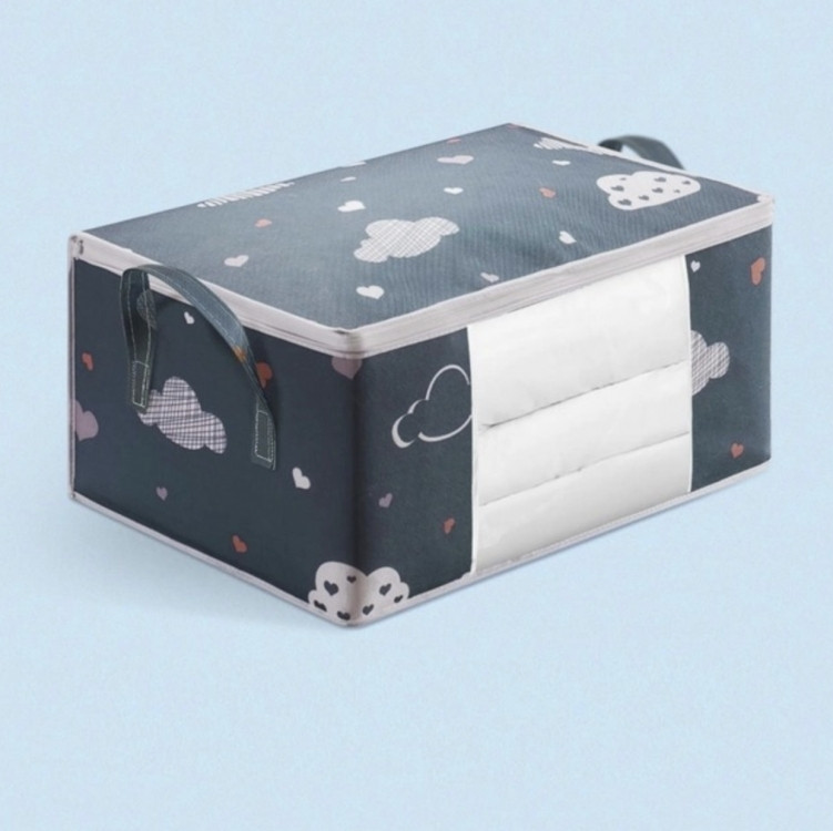Органайзер для зберігання речей хмарки, ковдр, подушок 55х35х25 см, фото 1