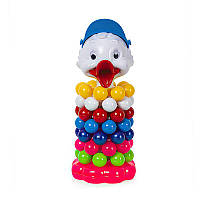 Дитяча іграшка "пірамідка кулька №2 (качечка хлопчик)" 1813 (12) "BAMSIC"