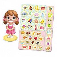 Дерев'яна настільна гра "Їстівне-неїстівне" Ubumblebees (ПСФ091) PSF091 сортер-комодик