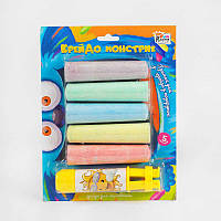 Крейда 78490 (64) "4FUN Game Club", 5 шт, кольорова, тримач, на листі