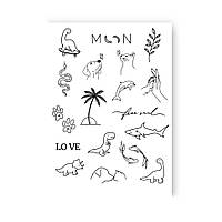 Набір тимчасових татуювань "Динозаврики" LB-148