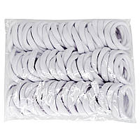 Резинки для волосся "Чулочка білі" 0307-614, 20 штук