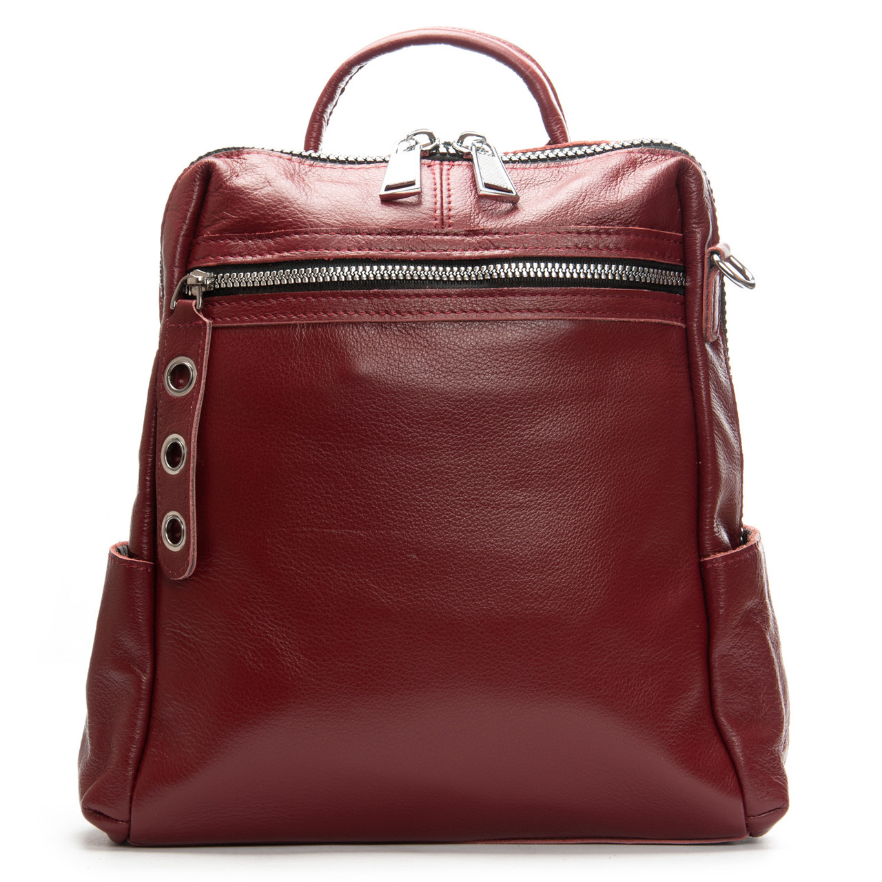 Сумка Женская Рюкзак кожа ALEX RAI 8781-9 bordo.Купити жіночі рюкзаки гуртом і в роздріб із натуральної шкіри в Україні, фото 1