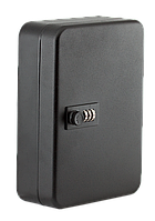 Бокс для ключів на 24 секцій, з брелоками, з кодовим замком, сталевий, чорний