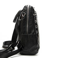 Сумка Женская Рюкзак кожа ALEX RAI 8781-9 black.Купити жіночі рюкзаки гуртом і в роздріб із натуральної шкіри в Україні, фото 4