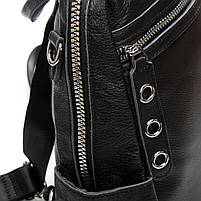 Сумка Женская Рюкзак кожа ALEX RAI 8781-9 black.Купити жіночі рюкзаки гуртом і в роздріб із натуральної шкіри в Україні, фото 5