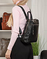Сумка Женская Рюкзак кожа ALEX RAI 8781-9 black.Купити жіночі рюкзаки гуртом і в роздріб із натуральної шкіри в Україні, фото 8