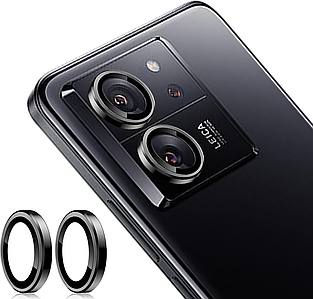 Захисне скло DK для Motorola Edge 40 Neo | на камеру Lens Metal Ring Eagle Eye (022518) (black)