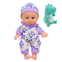 Дитяча Лялька-Пупс "Cute baby" HX623-5/7 з іграшкою Фіолетовий