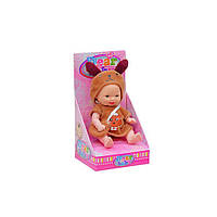 Дитяча Лялька-Пупс "Цуценя" QX128-139-3 в костюмчику, з сумочкой