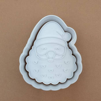 Вирубка-штамп Санта з бородою 8.5 см
