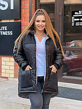 Жіноча куртка евро-зима великого розміру Україна Розміри: 48-50, 52-54, 56-58, фото 2