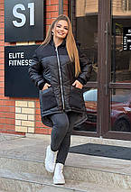 Жіноча куртка евро-зима великого розміру Україна Розміри: 48-50, 52-54, 56-58, фото 5