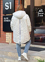 Жіноча куртка евро-зима великого розміру Україна Розміри: 48-50, 52-54, 56-58, фото 3