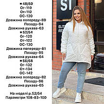 Жіноча куртка евро-зима великого розміру Україна Розміри: 48-50, 52-54, 56-58, фото 5