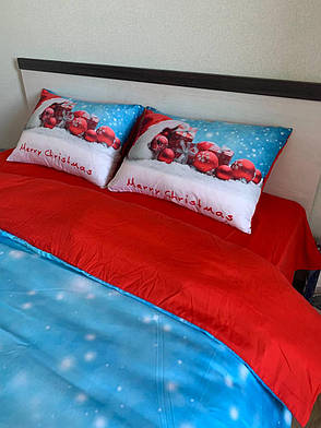 Новорічна постільна білизна Півтораспальний розмір, фото 3