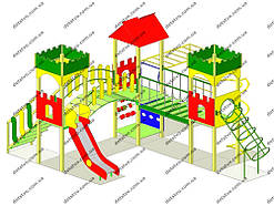 Дитячий ігровий комплекс "Трійка переправа"