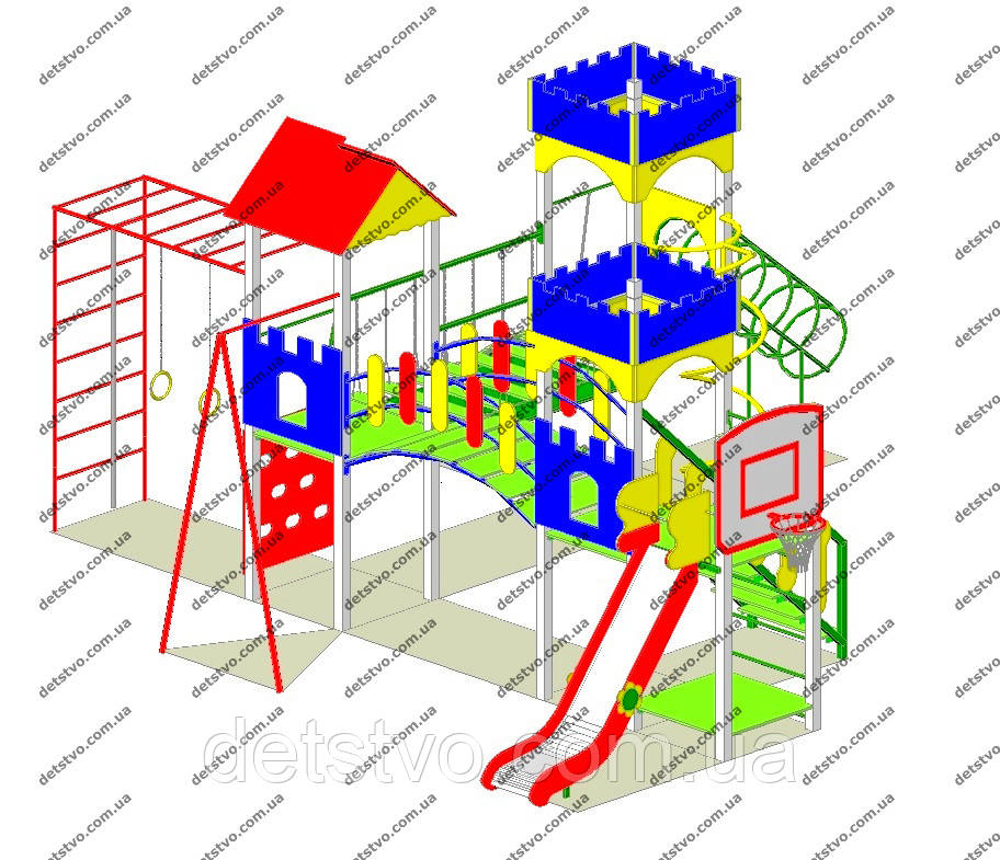 Дитячий ігровий комплекс "Трійка-комбі", фото 1