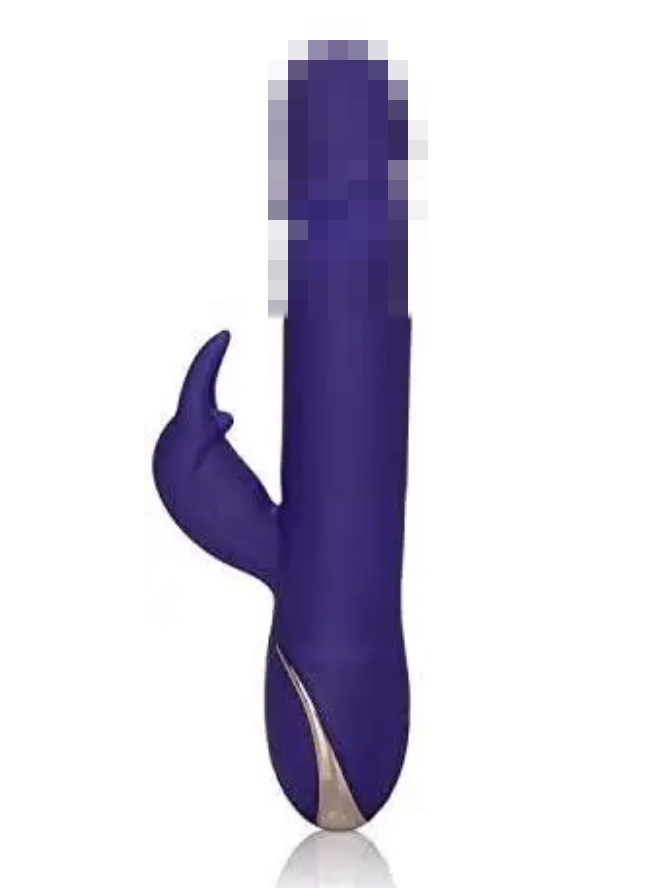 Вібратор кролик із поштовховими рухами та вібрацією Silicone Thrusting Rabbit від CalExotics, 22х3,6 см., фото 1