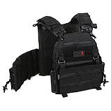 Плитоноска МІЦЬ 3.0 з функцією швидкого скидання Чорна (PLATE CARRIER) MOLLI, фото 5