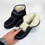 Бабушці бурки жіночі 39р 25см, Калоші жіночі, Чоботи черевики жіночі зимові Домашні чуни WZ-14, фото 8