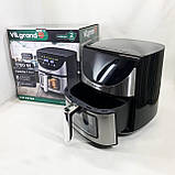 Аерогриль з механічним управлінням ViLgrand VAF6017WDS 1700 Вт 6 л, Аеро-фритюрниця без олії з таймером BX-75, фото 10