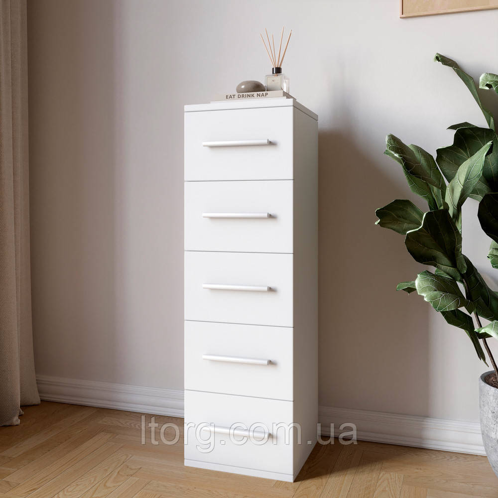 Комод 5 шухляд М-ЗОН Джеко 300 Німфея Альба (MZN-031016), фото 1