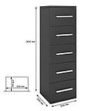 Комод 5 шухляд М-ЗОН Джеко 300 Німфея Альба (MZN-031016), фото 2