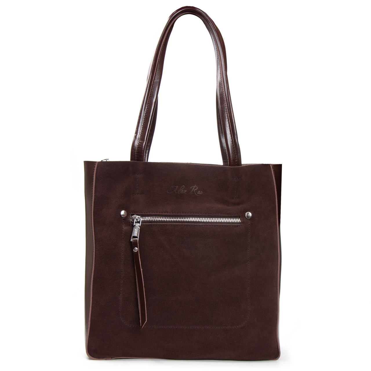 Сумка Женская Классическая замш 8773-220 brown.Купити жіночі сумки гуртом і в роздріб із натуральної шкіри в Україні