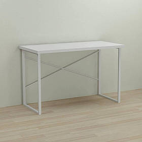 Письмовий стіл Ferrum-decor Дейв 76x100x60 білий ДСП Біле 32мм (FRD-102141)