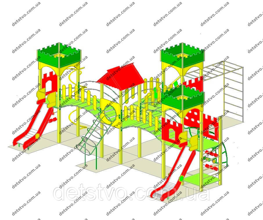 Дитячий ігровий комплекс "Чотири башти", фото 1