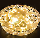 Гірлянда Роса USB 50 метрів 1500 LED з пультом срібний провід, тепле світло, пульт, 8 режимів, фото 6