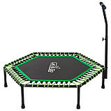 Фітнес-батут із ручкою шестикутний 127 см Let`sGo LG71550FT/2, фото 2