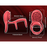 Насадка на пеніс RoseX Dual Vibe Ring, фото 7