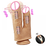 Подвійний фалоїмітатор із вібрацією Double Ecstasy, фото 9