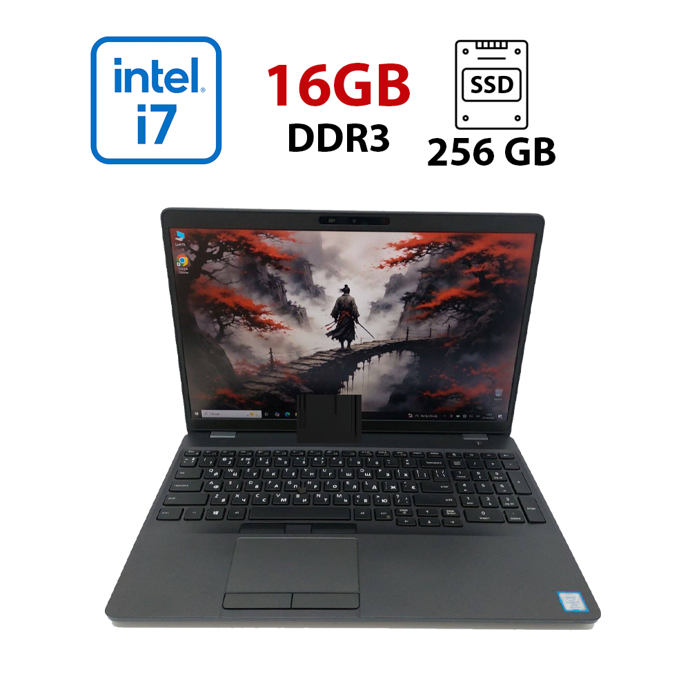 Ноутбук Dell Latitude 5500/ 15.6" (1920x1080)/ Core i7-8665U/ 16 GB RAM/ 256 GB SSD/ UHD